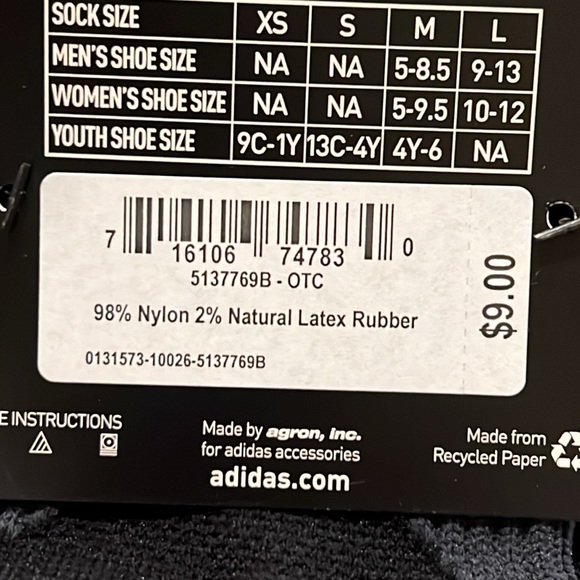 🌟NWT🌟 3 Pairs Adidas Soccer Socks Youth S (13C-4Y) - Picture 11 of 14